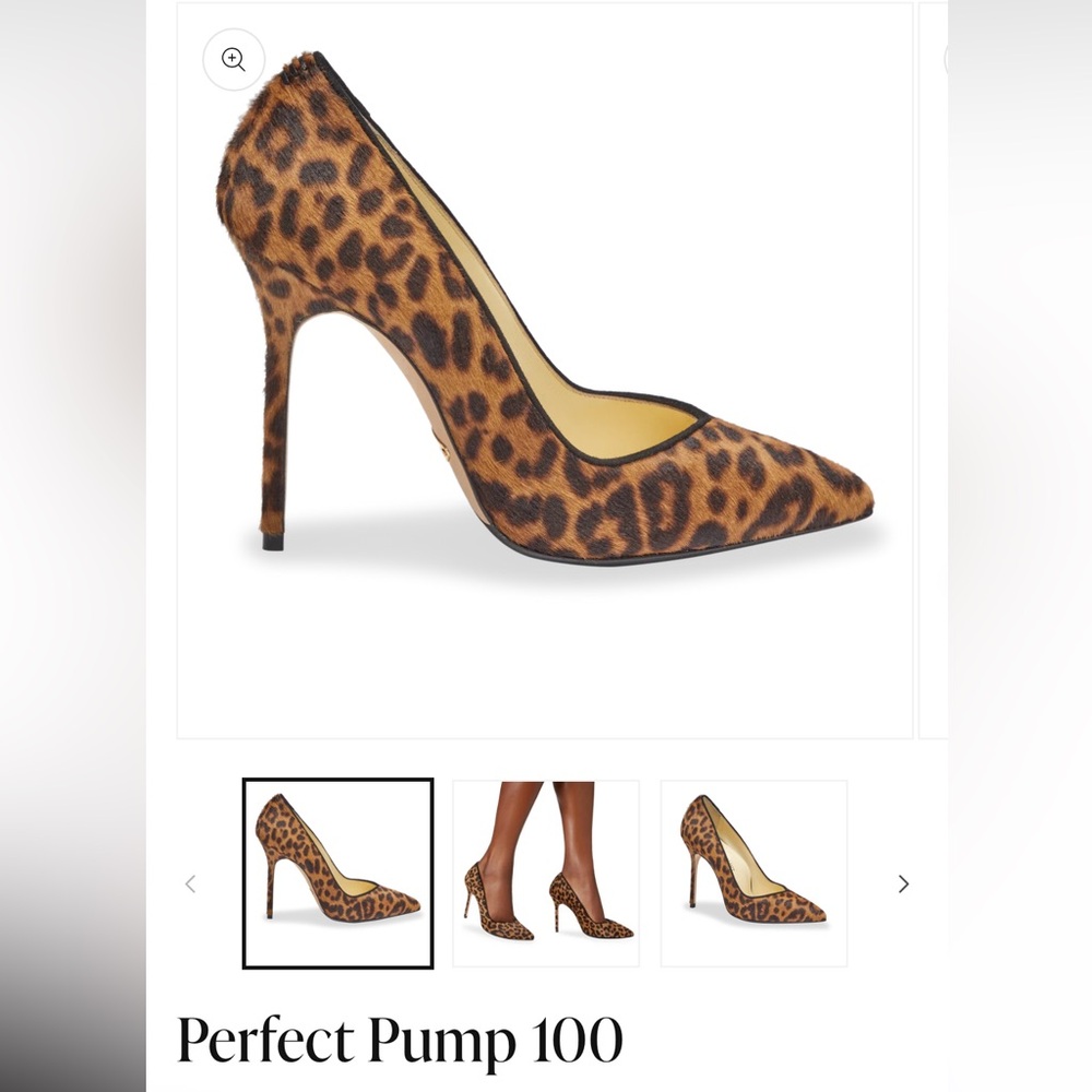 Sarah Flint Leopard Print Stiletto Pump w Box - Brown Made in Italy